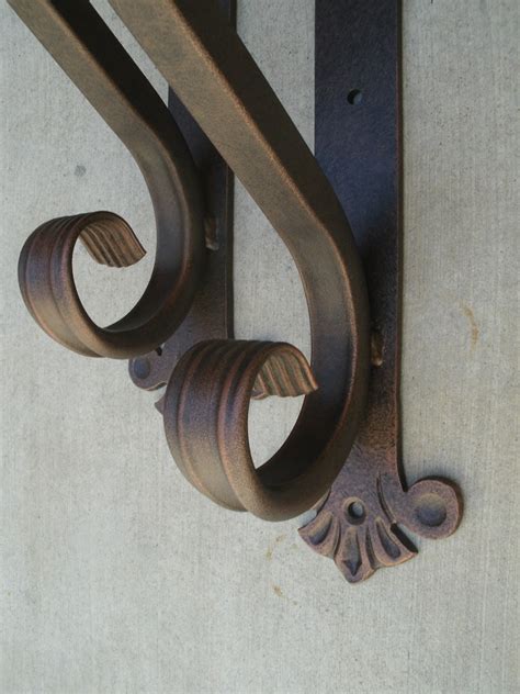 vintage metal brackets|heavy duty wrought iron brackets.